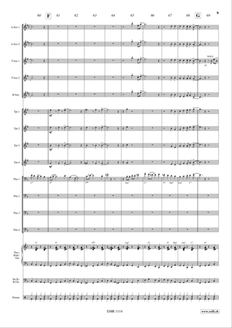 Roller Coaster Big Band scores gallery preview page 10