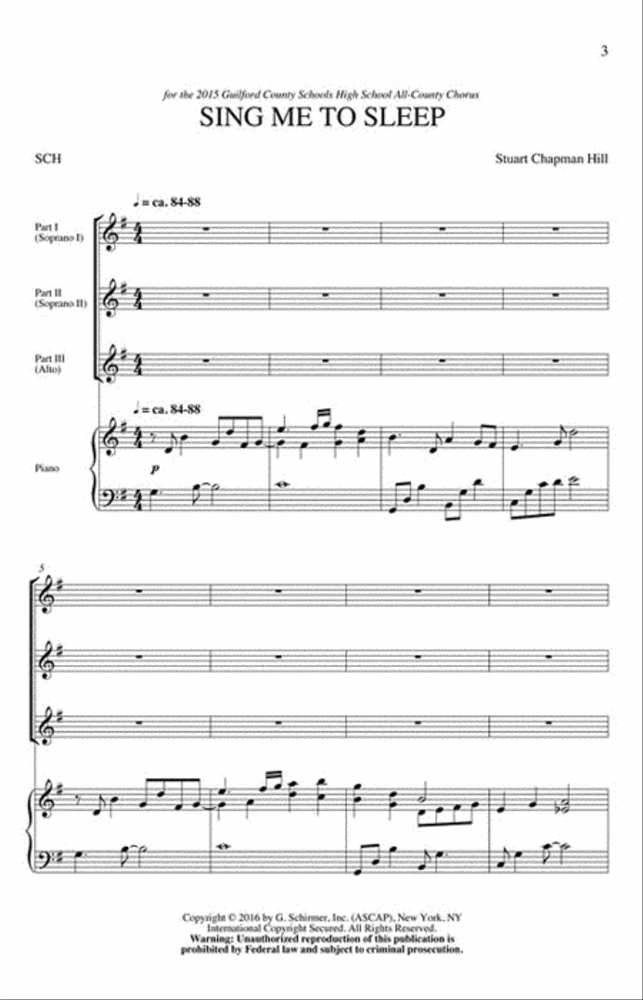 Sing Me to Sleep SSA scores gallery preview page 2