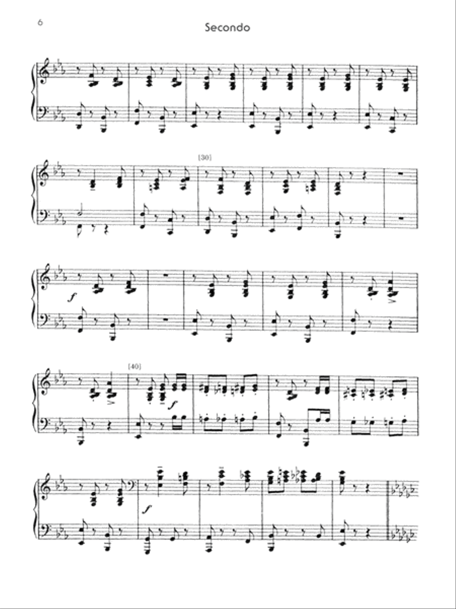 The Piano Works of Rachmaninoff, Volume VIII: Works for One Piano/Four Hands and One Piano/Six Hands Piano Solo scores gallery preview page 5