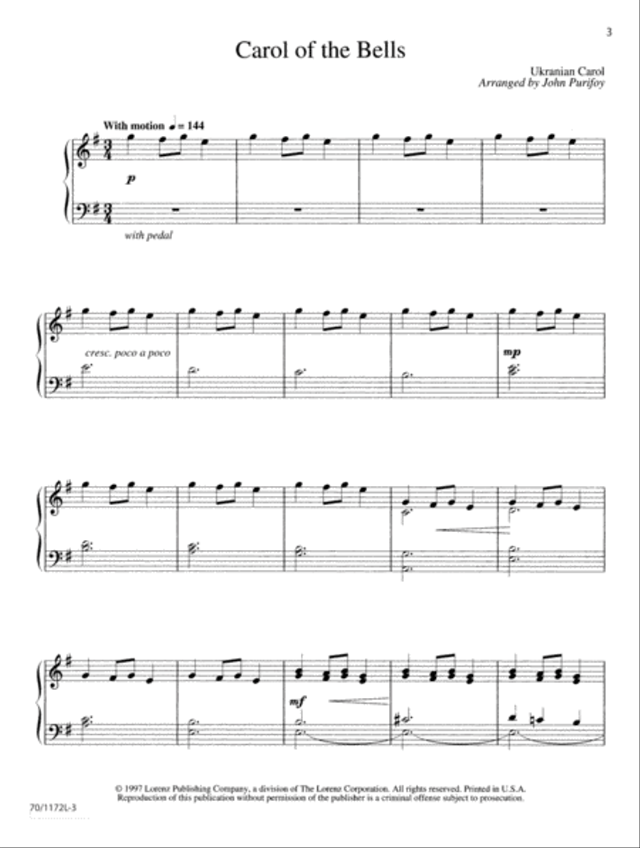 Timeless Carols for a New Age Piano Solo scores gallery preview page 3