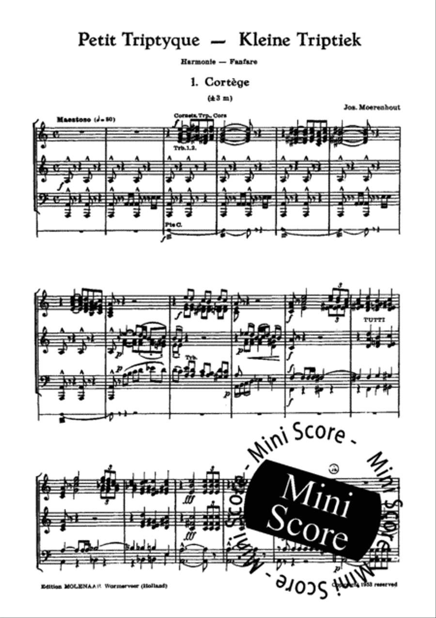 Petit Triptyque Concert Band scores gallery preview page 3