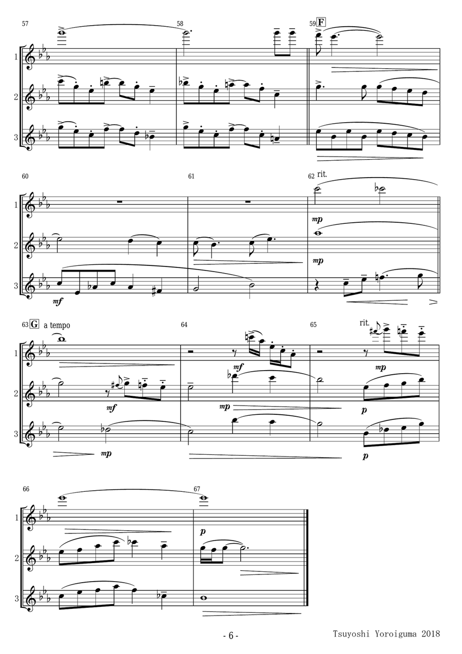 Bridge Over Troubled Water Bridge Over Troubled Water Woodwind Trio scores gallery preview page 6