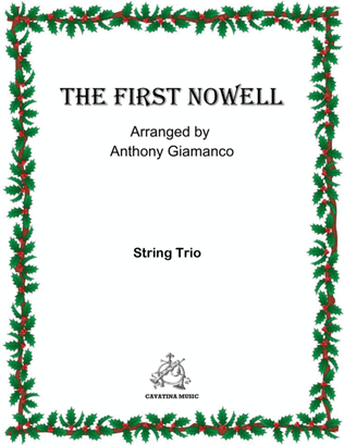 Book cover for The First Nowell (String trio)