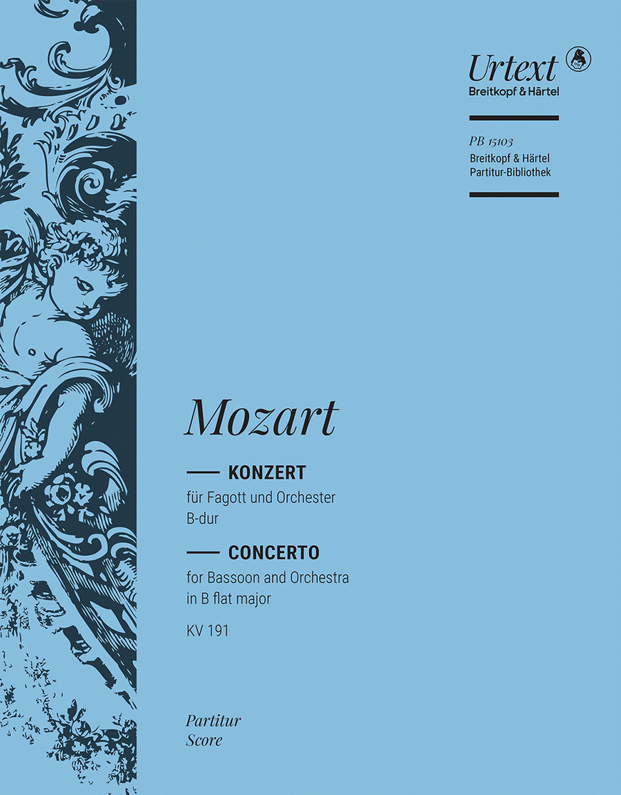 Bassoon Concerto in B flat major K. 191 (186e) Orchestra scores gallery preview page 1