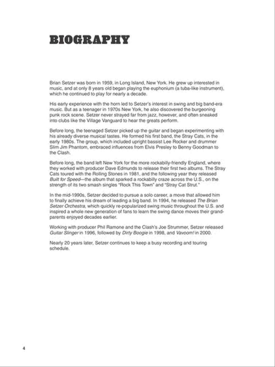 The Guitar of Brian Setzer Guitar Tablature scores gallery preview page 3