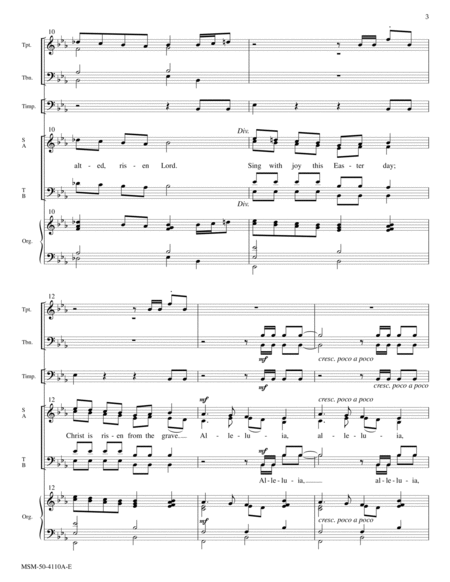 Easter Introit and Benediction (Downloadable Full Score and Parts)