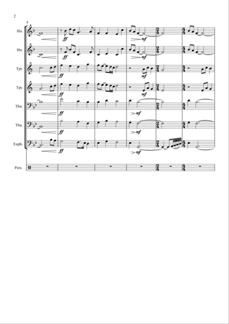 Jubilee Overture Small Ensemble scores gallery preview page 2