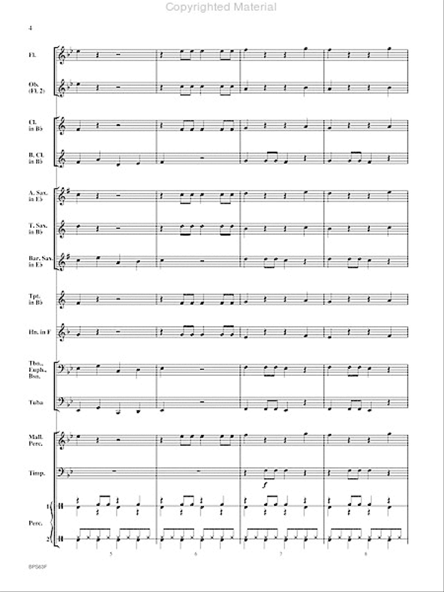 Rockin' Jingle Bells Concert Band scores gallery preview page 5