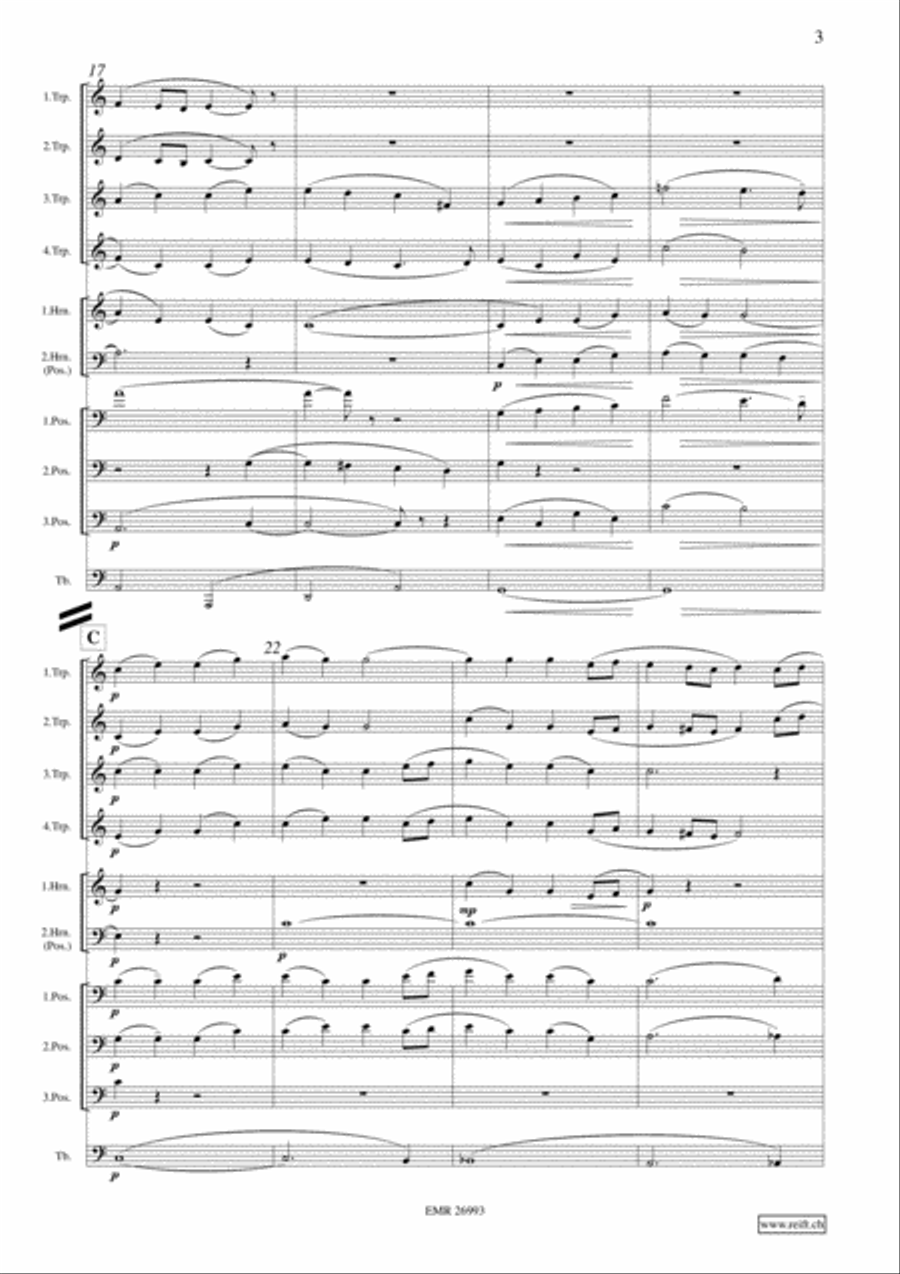Abendsegen & Pantomime Brass Ensemble scores gallery preview page 5
