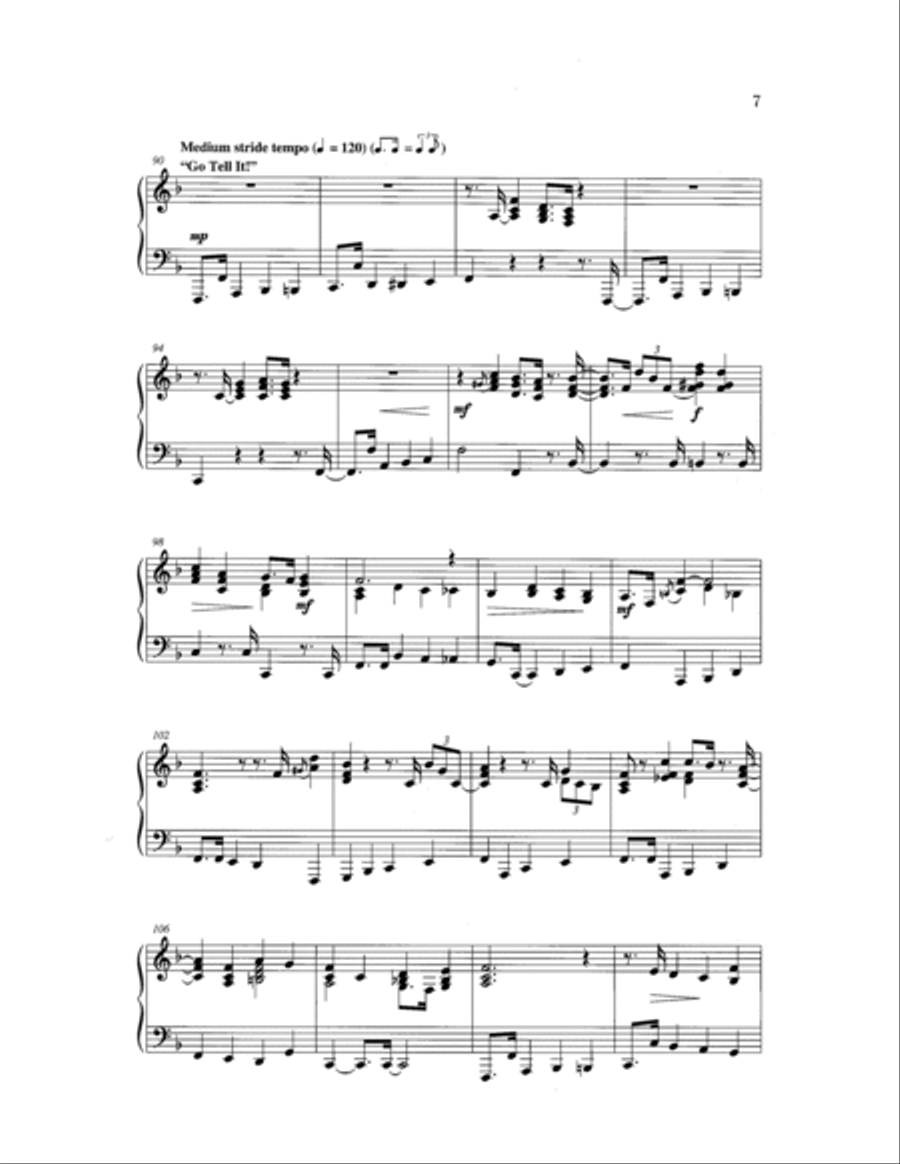 Go Tell It 4-Part scores gallery preview page 10