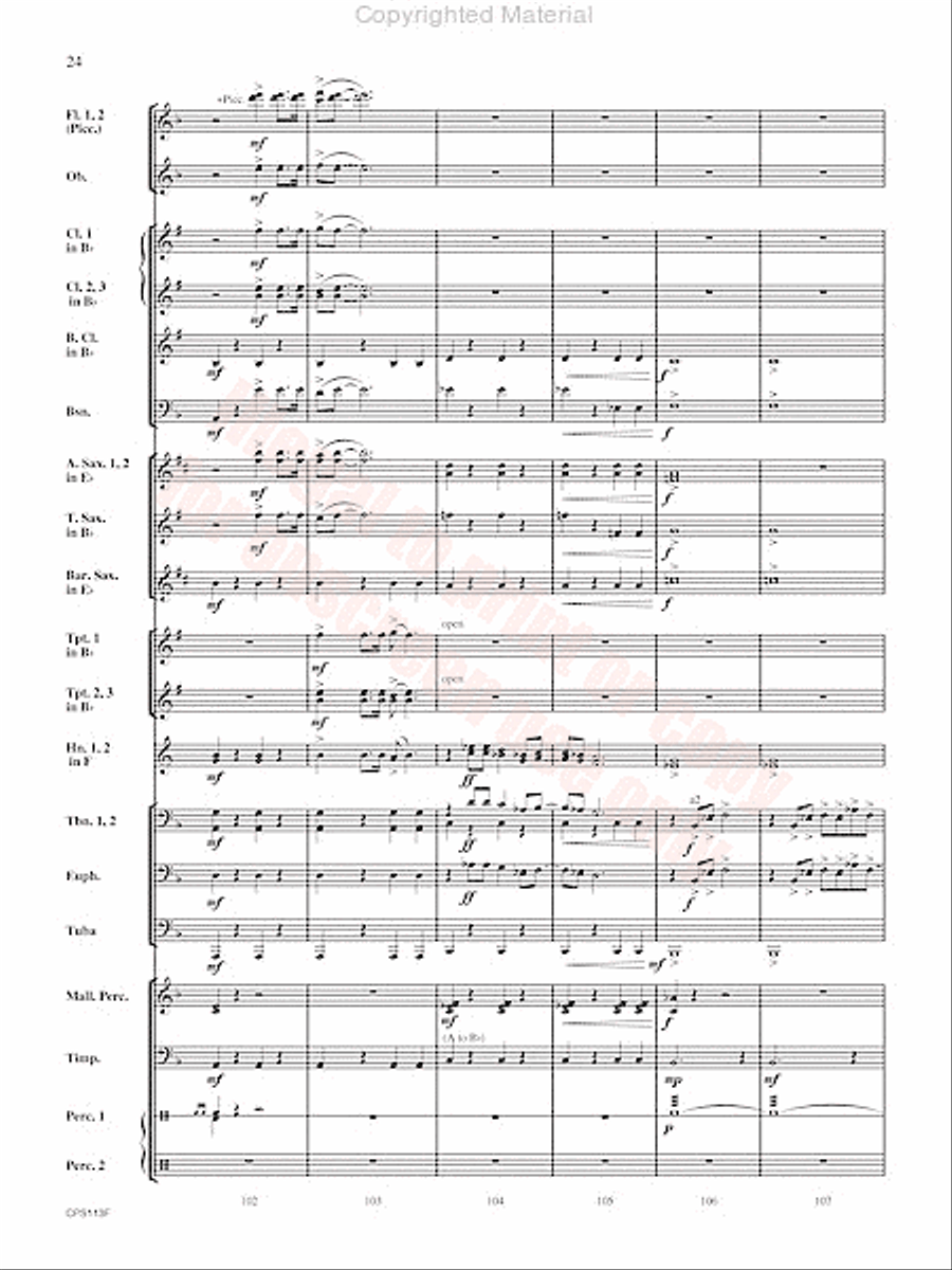 Converse Fantasy Concert Band scores gallery preview page 25