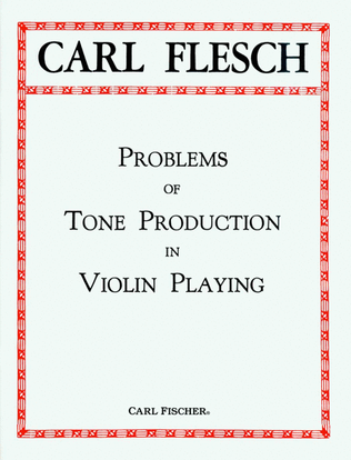 Book cover for Problems of Tone Production in Violin Playing