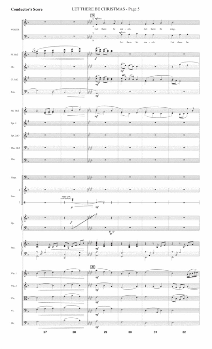 Let There Be Christmas (Full Orchestra) - Score Choir scores gallery preview page 5