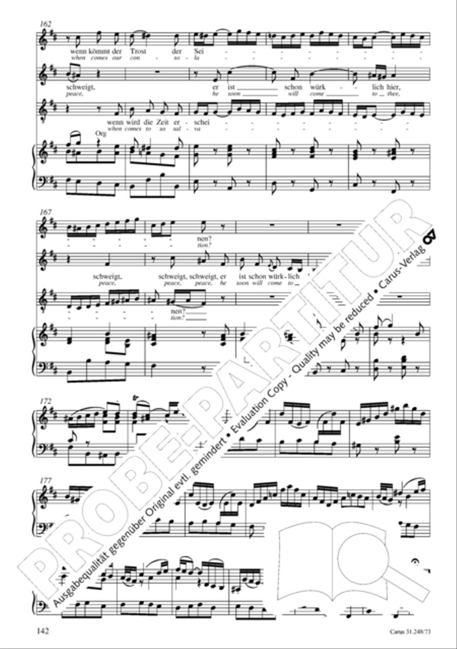 Christmas Oratorio (Weihnachtsoratorium, Teile IV-VI) 4-Part scores gallery preview page 63