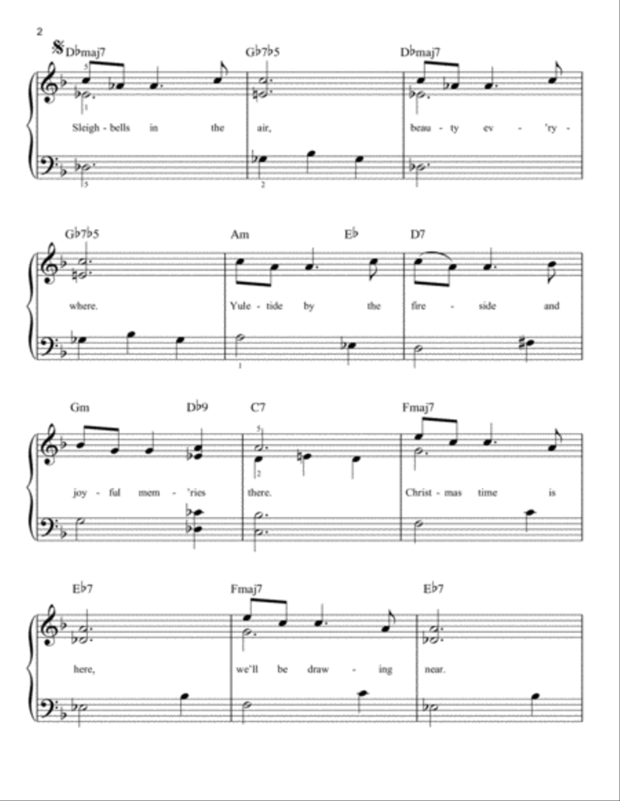Christmas Time Is Here Christmas Time Is Here Easy Piano scores gallery preview page 2