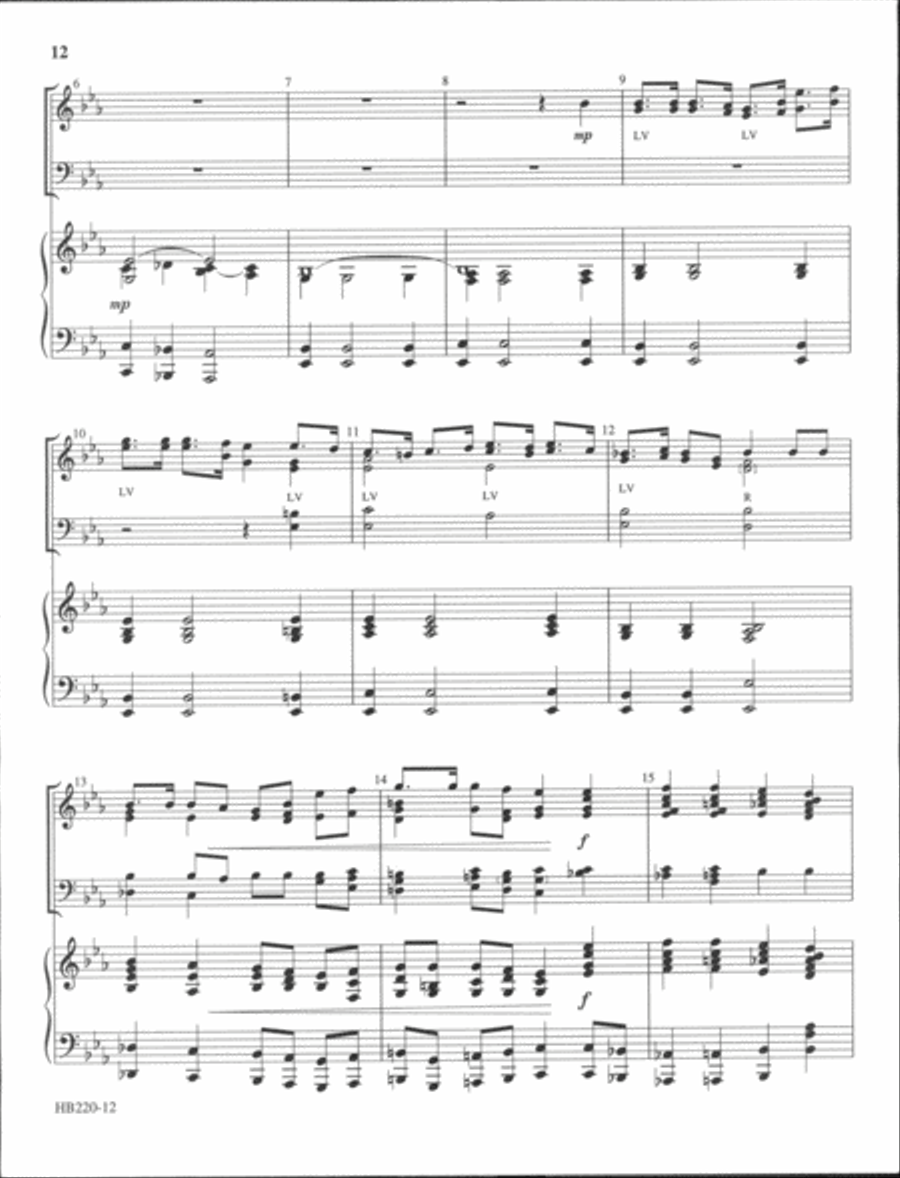 Let's All Ring Patriotic Tunes - full score Handbell Choir scores gallery preview page 7