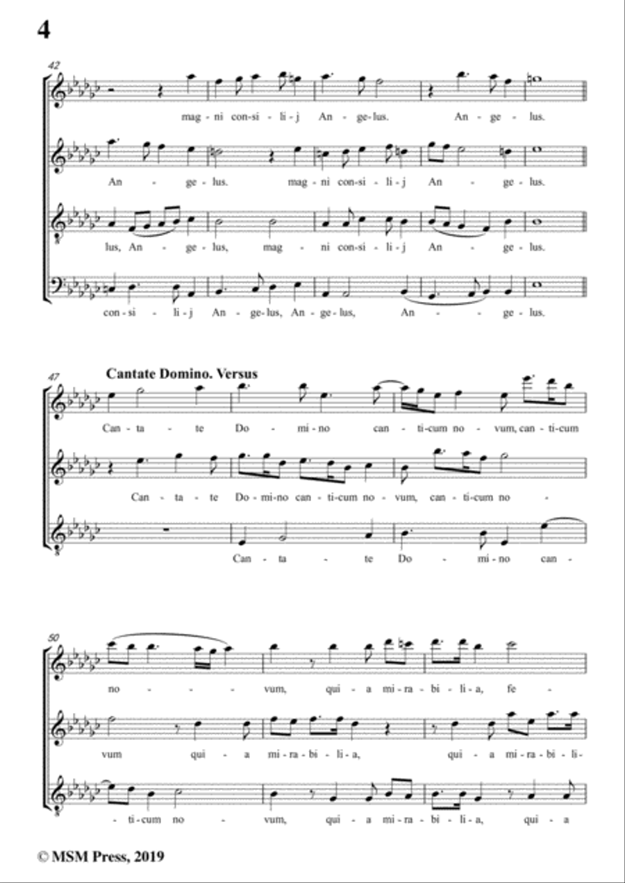 Byrd-Tui sunt coeli,T 119,in e flat minor,for A cappella 4-Part scores gallery preview page 6