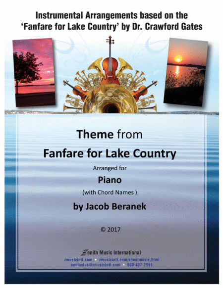 Theme from Fanfare for Lake Country - Solo Piano (with chord names)