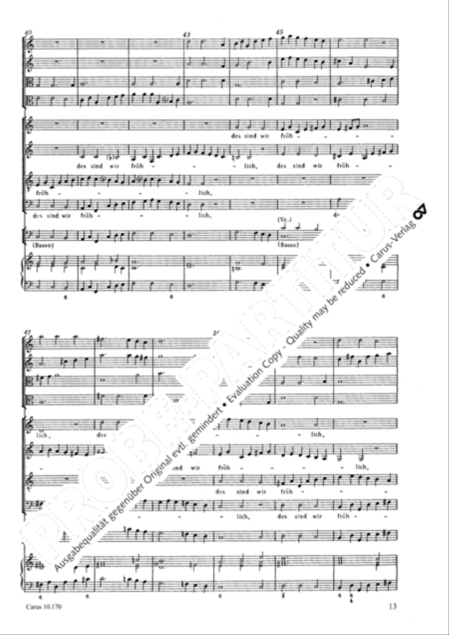Wenn der Herr die Gefangenen 4-Part scores gallery preview page 14