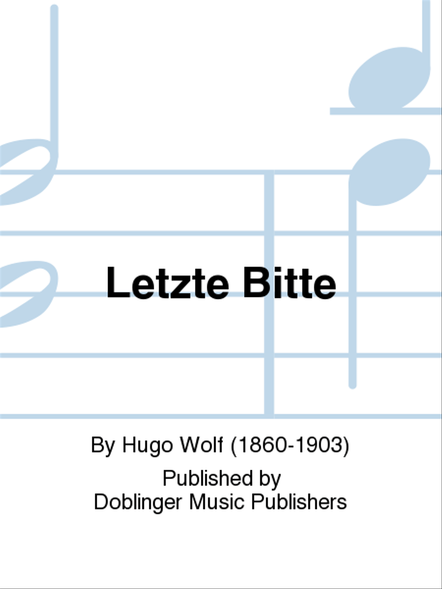 Letzte Bitte 4-Part scores gallery preview page 1