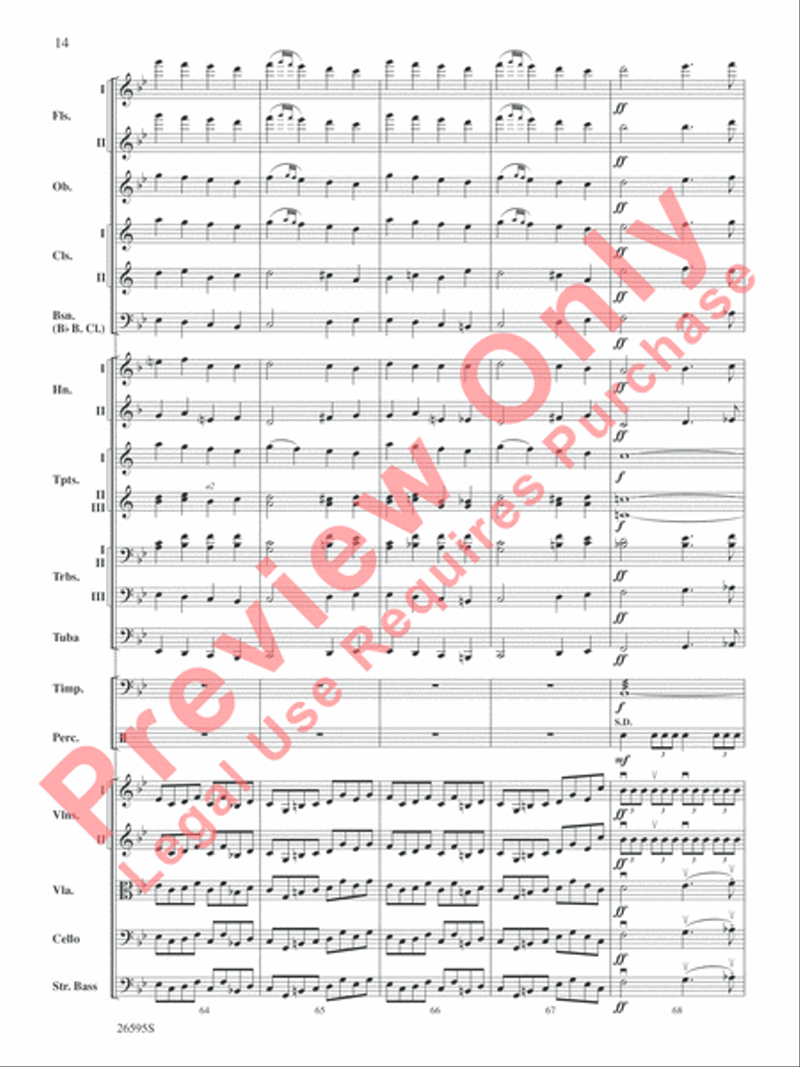 Grand March from Tannhäuser Full Orchestra scores gallery preview page 15