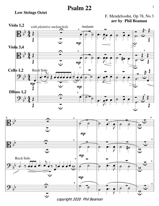 Psalm 22-Mendelssohn-Low Strings octet