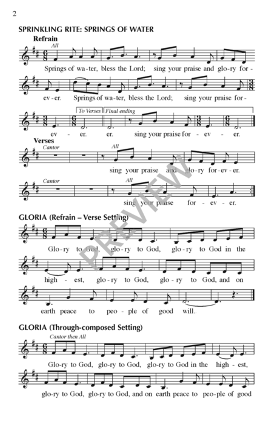 Ruah - Assembly edition Ruah - Assembly edition Unison Choir scores gallery preview page 3