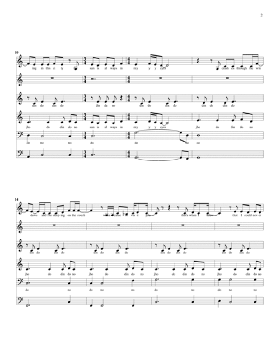 Motorcycle Drive By 4-Part scores gallery preview page 2