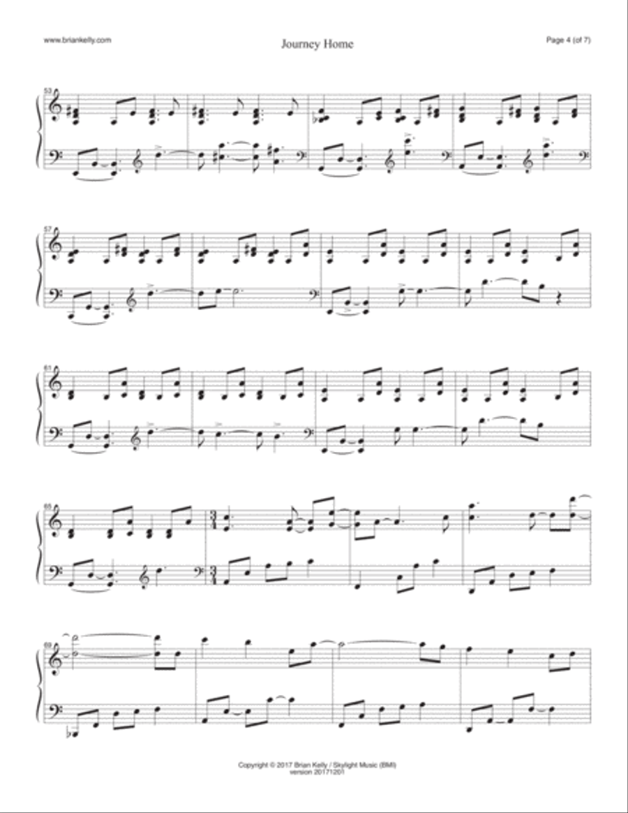 Journey Home Piano Solo scores gallery preview page 4