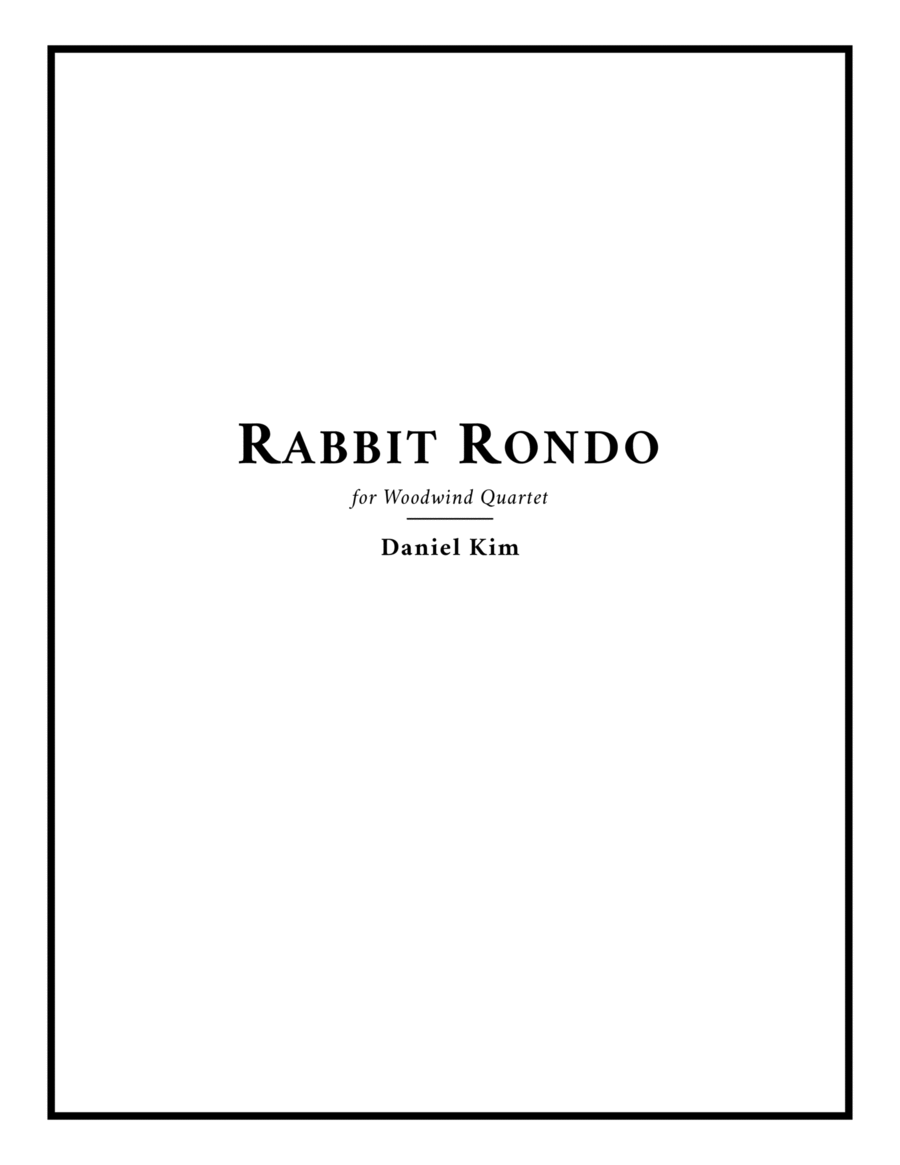 Rabbit Rondo Rabbit Rondo Woodwind Quartet scores gallery preview page 1