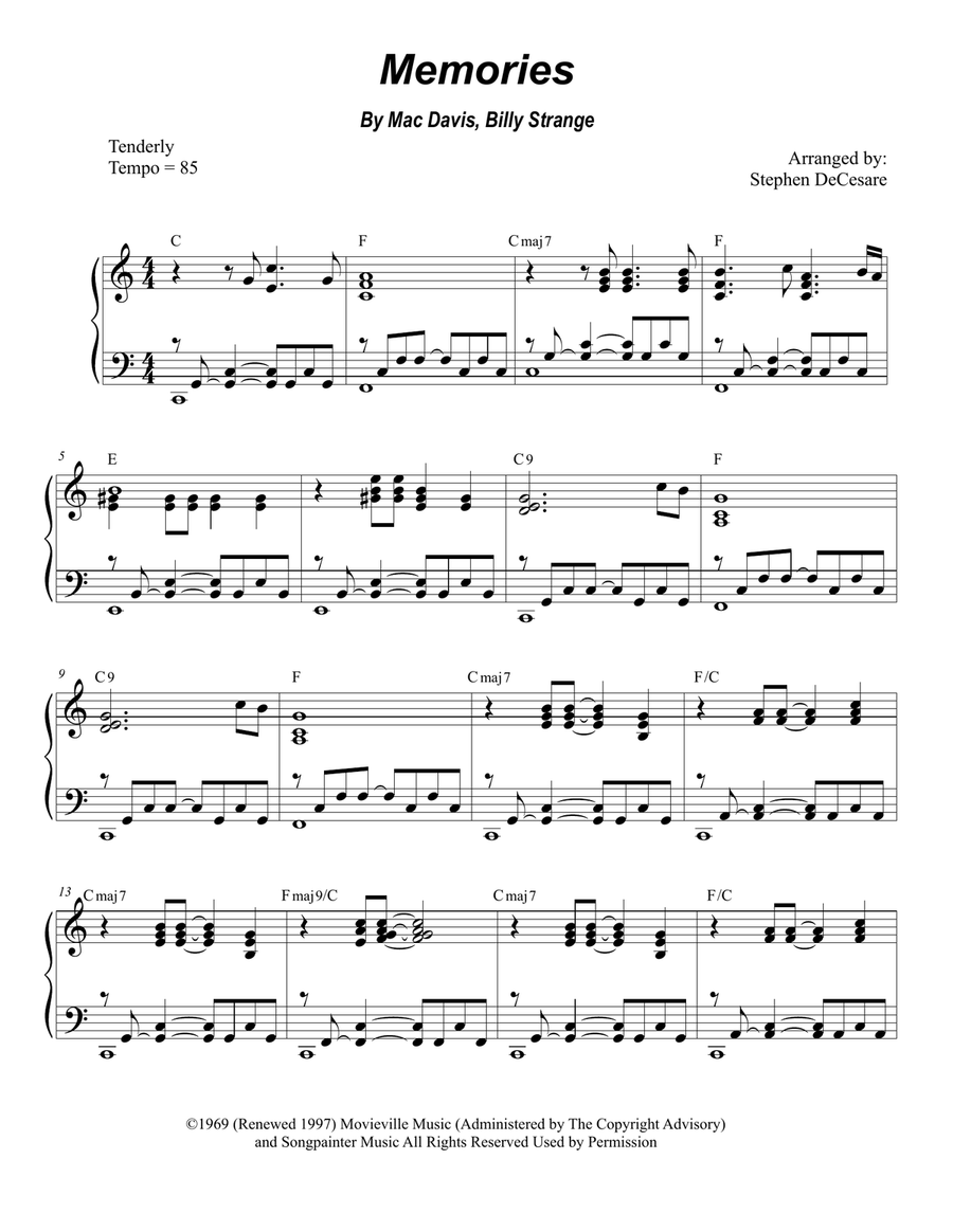 Memories Memories Woodwind Duet scores gallery preview page 5