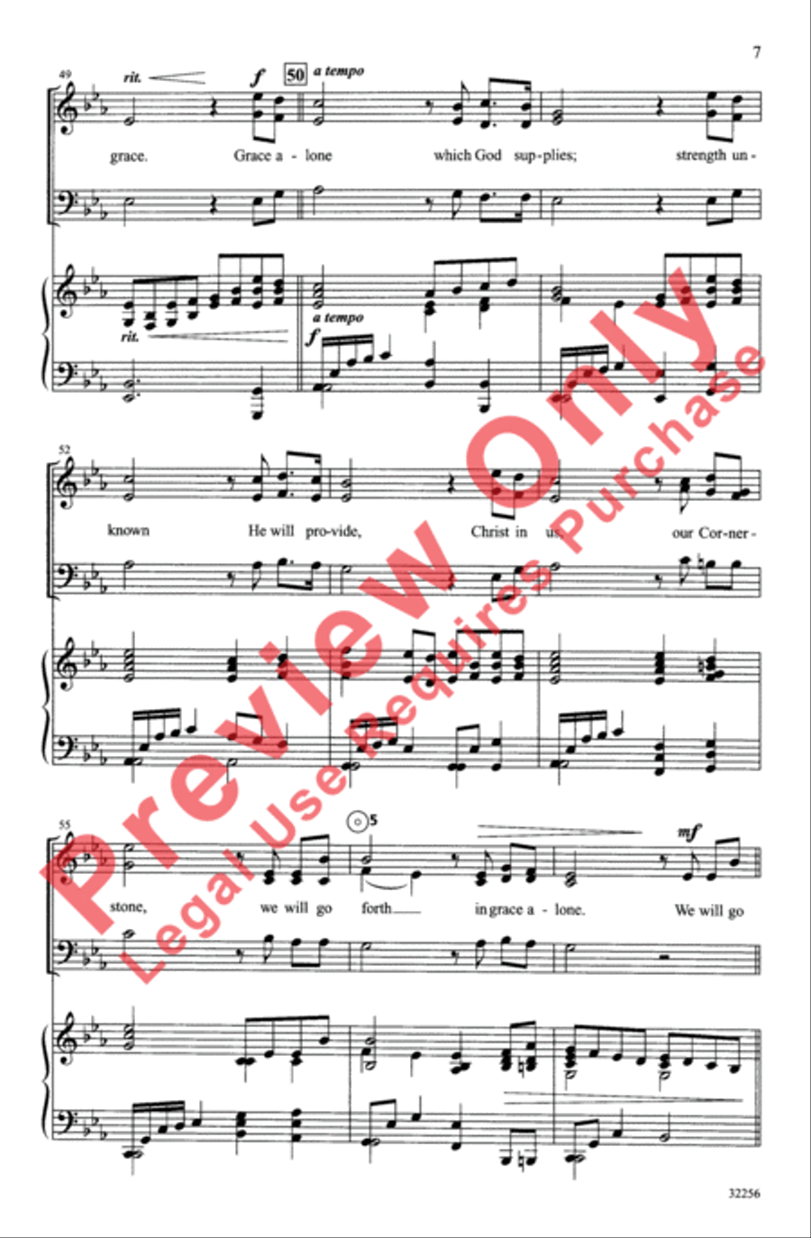 Grace Alone Grace Alone 3-Part scores gallery preview page 8