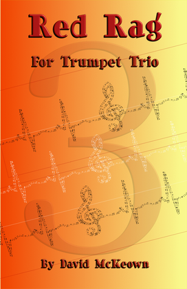 Book cover for Red Rag, a Ragtime piece for Trumpet Trio