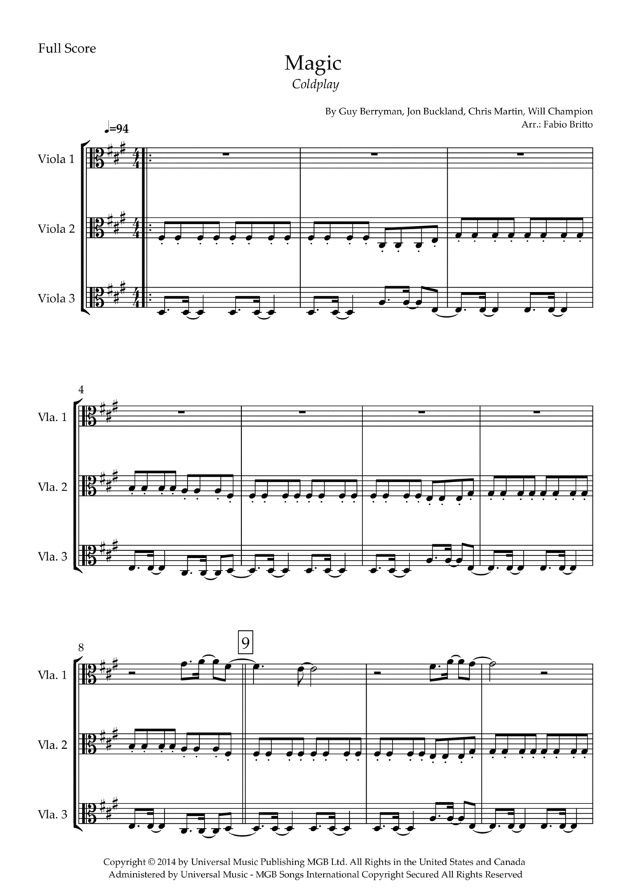 Magic String Trio scores gallery preview page 1