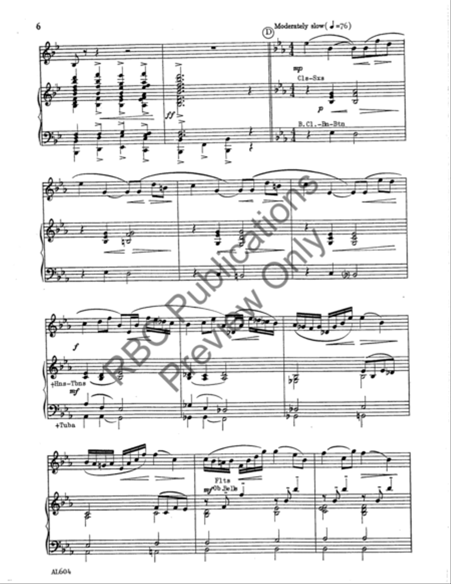 Palo Alto Alto Sax And Band (Score) Alto Saxophone scores gallery preview page 7