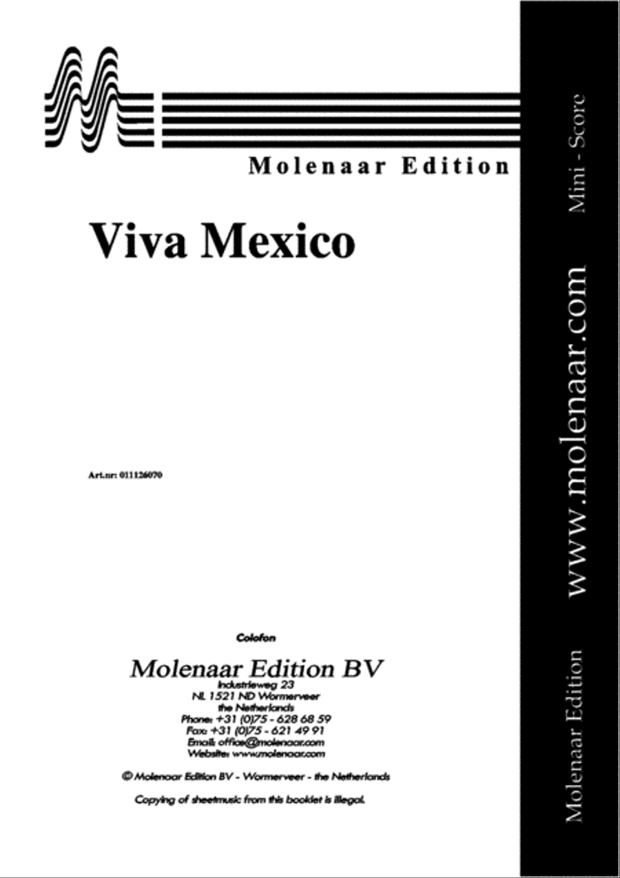 Viva Mexico Concert Band scores gallery preview page 2