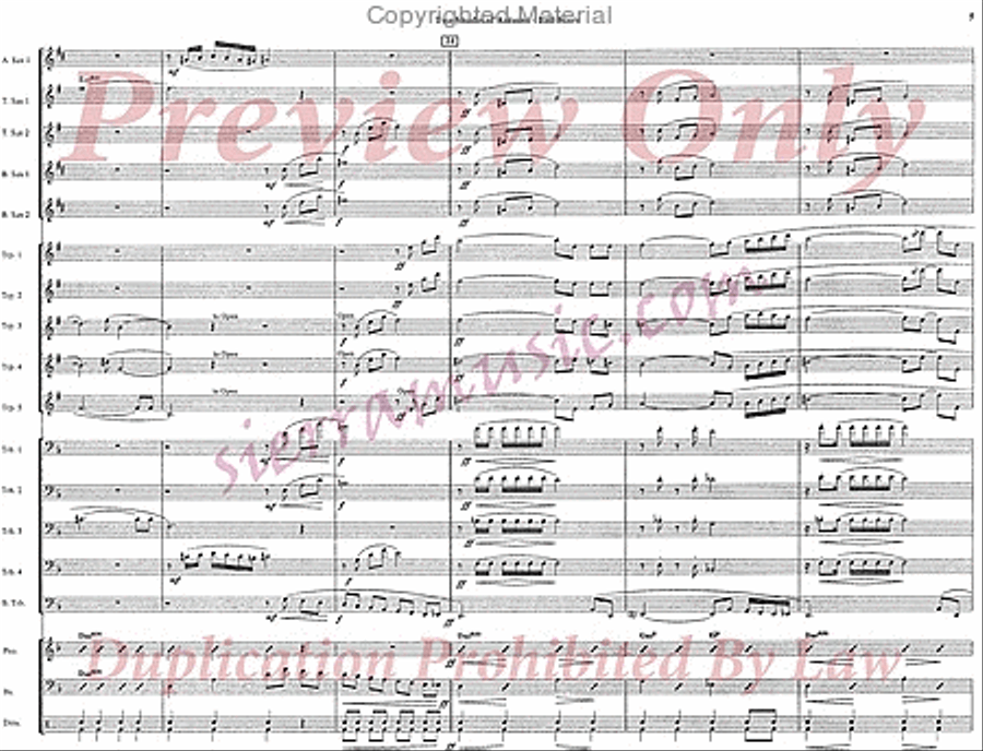 Two Shades Of Autumn Jazz Ensemble scores gallery preview page 6