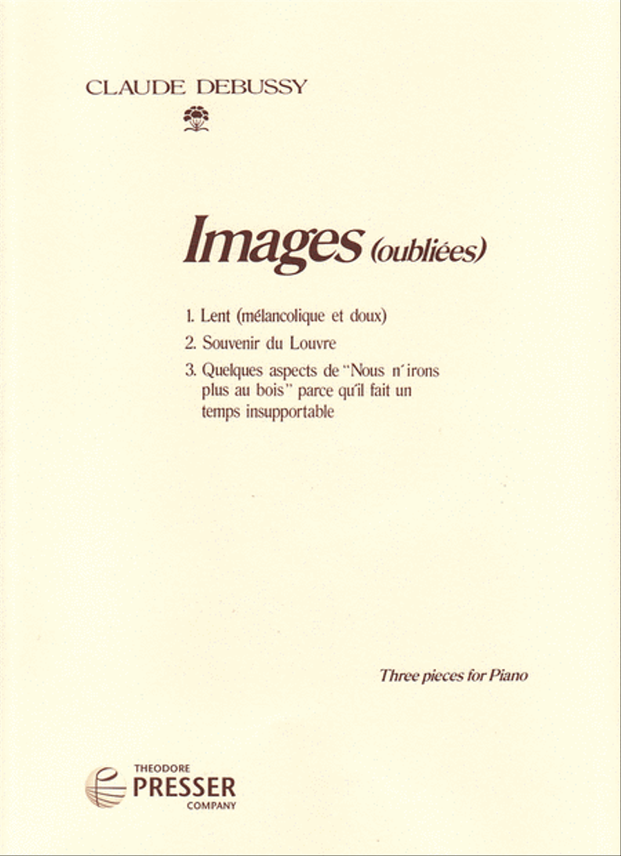 Images (oubliees) Chamber Music scores gallery preview page 1