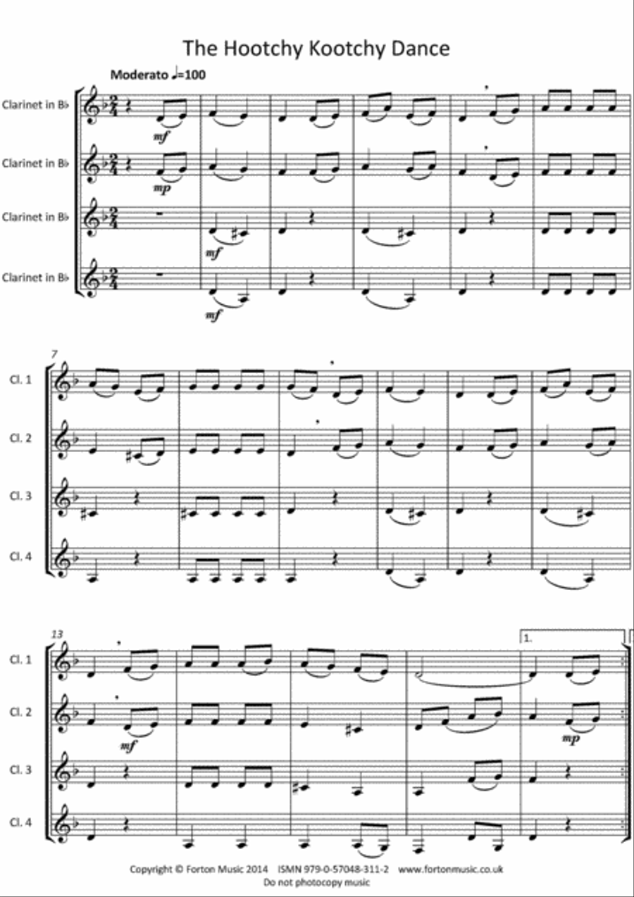 Easy Does It Book 2 Easy Does It Book 2 Clarinet Quartet scores gallery preview page 2