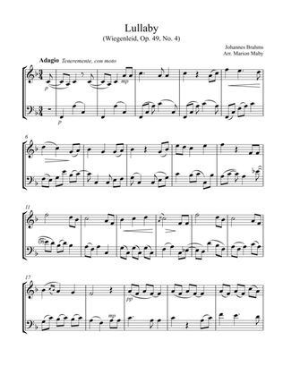 Brahms Lullaby arr. for violin & cello duet