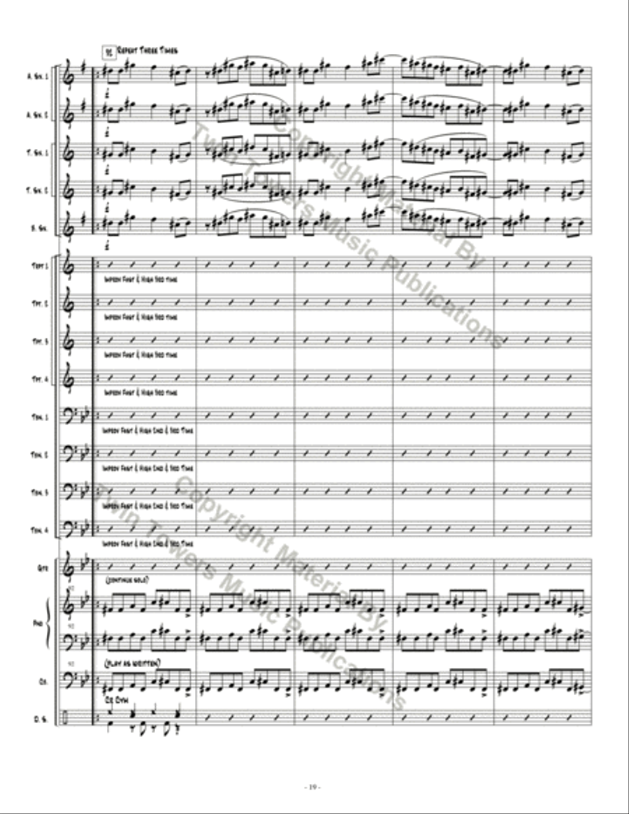 Espionage 1 Espionage 1 Jazz Ensemble scores gallery preview page 20