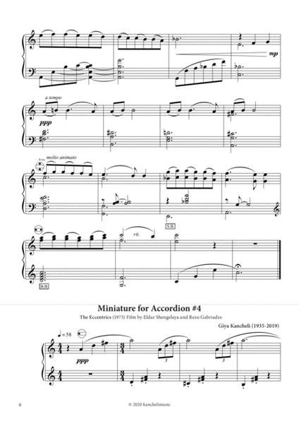 12 Miniatures for Accordion