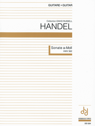 Book cover for Sonate op. 1 no. 4, HWV 362