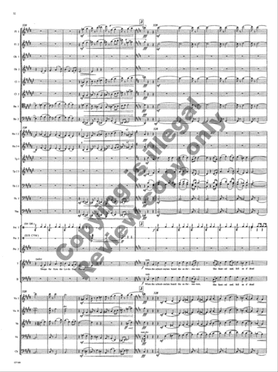 American Folk Song Suite (Orchestra Score) Choir scores gallery preview page 88
