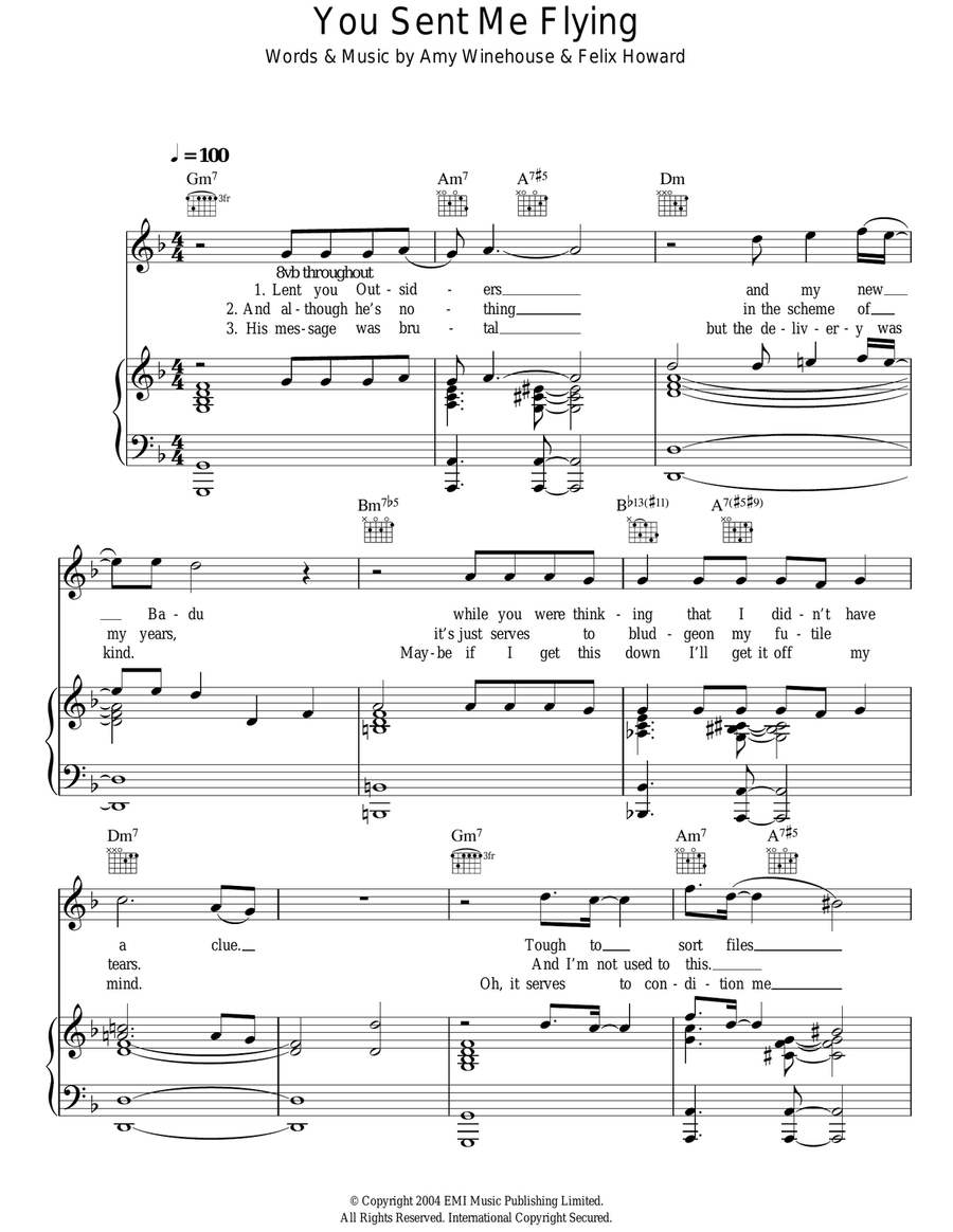 You Sent Me Flying Acoustic Guitar scores gallery preview page 1