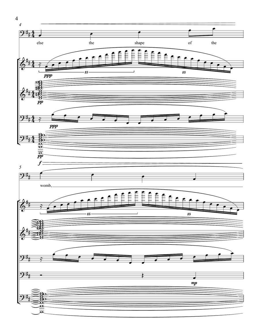 Two Songs of Passion: 1. Pears; 2. Her True Body for Baritone and Electronic Accompaniment