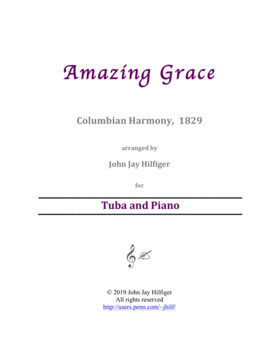 Amazing Grace for Tuba and Piano image number null