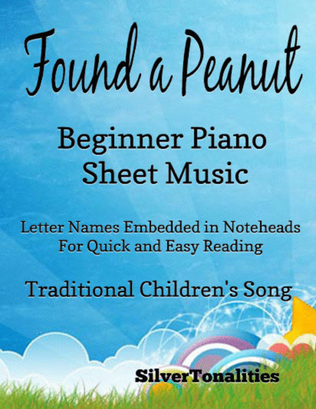 Book cover for Found a Peanut Beginner Piano Sheet Music