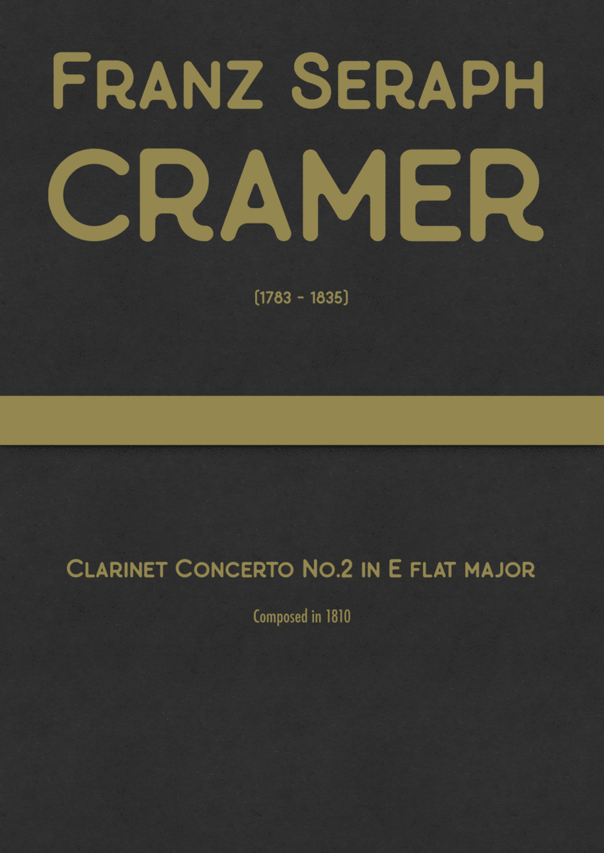 Cramer - Clarinet Concerto No.2 in E flat major image number null