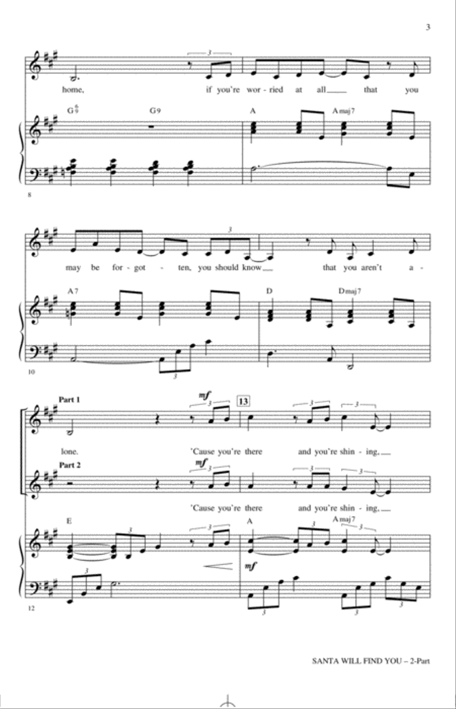 Santa Will Find You Santa Will Find You 2-Part scores gallery preview page 2